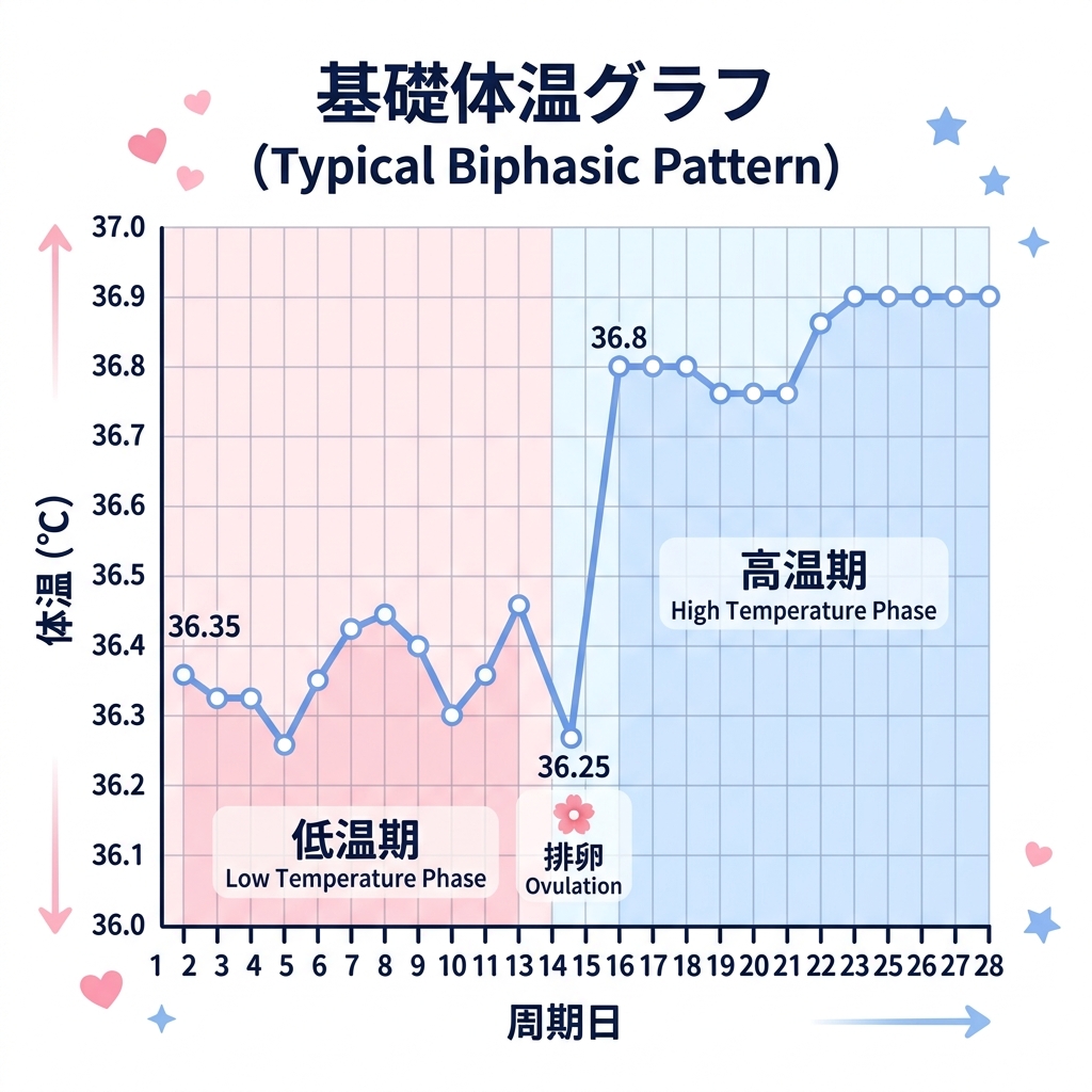 基礎体温グラフ