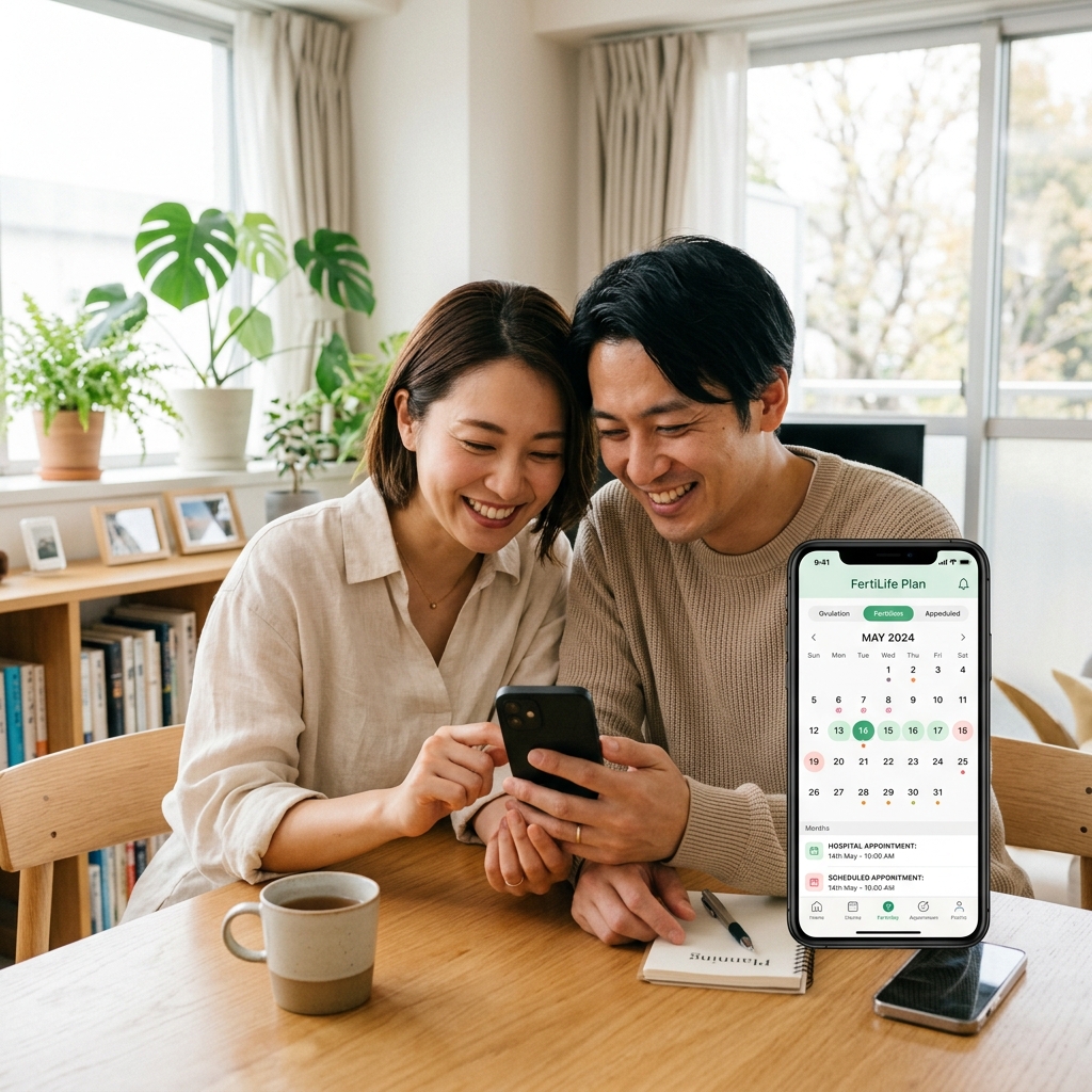 スケジュールを共有する夫婦
