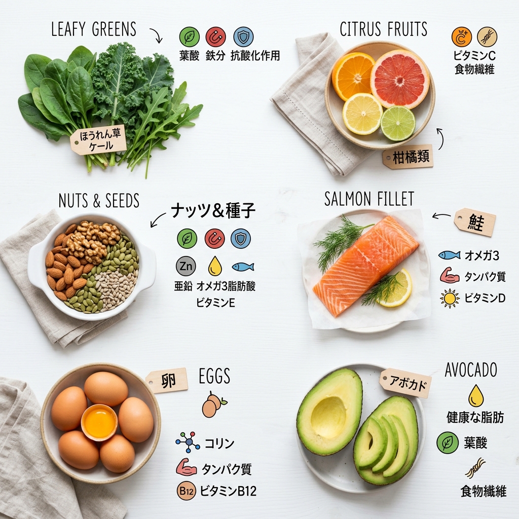 妊活に良い食べ物・栄養素